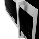 ZLINE 2-Piece Appliance Package - 30-Inch Rangetop and Over-the-Range Microwave with Modern Handle in Satin Stainless Steel (2KP-RTSOTR30)