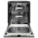 ZLINE 24-Inch Monument Series 3rd Rack Top Touch Control Dishwasher in Black Matte with Stainless Steel Tub, 45dBa (DWMT-BLM-24)