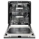 ZLINE 24-Inch Monument Series 3rd Rack Top Touch Control Dishwasher in Black Stainless Steel with Stainless Steel Tub, 45dBa (DWMT-BS-24)