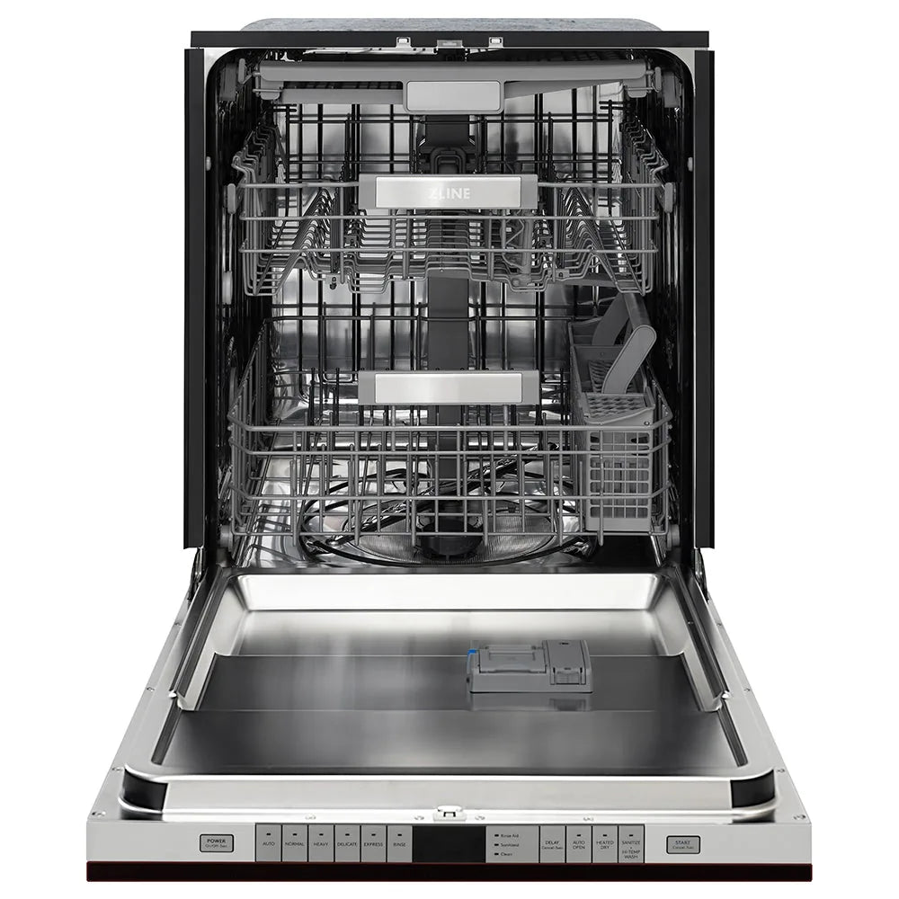 ZLINE 24-Inch Monument Series 3rd Rack Top Touch Control Dishwasher in Oil Rubbed Bronze with Stainless Steel Tub, 44dBa