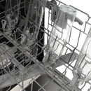 ZLINE 24-Inch Monument Series 3rd Rack Top Touch Control Dishwasher in White Matte with Stainless Steel Tub, 45dBa (DWMT-WM-24)