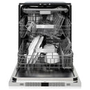 ZLINE 24-Inch Monument Series 3rd Rack Top Touch Control Dishwasher in White Matte with Stainless Steel Tub, 45dBa (DWMT-WM-24)