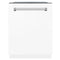 ZLINE 24-Inch Monument Series 3rd Rack Top Touch Control Dishwasher in White Matte with Stainless Steel Tub, 45dBa (DWMT-WM-24)
