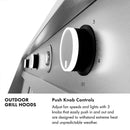 ZLINE 48-Inch Island Mount Outdoor Grill Hood in Stainless Steel (GOi2-48)