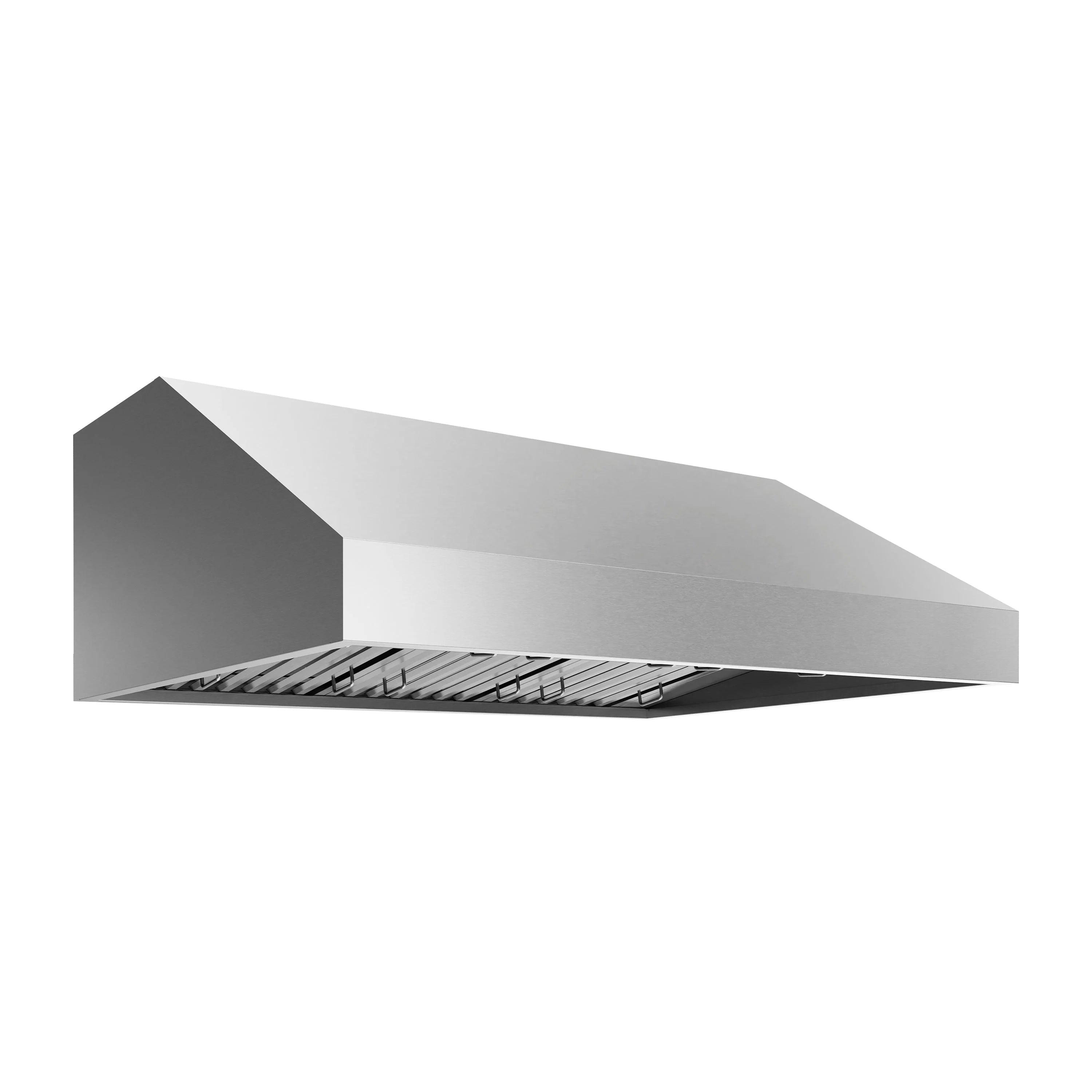 Outdoor grill hood stainless steel canopy with front vent openings