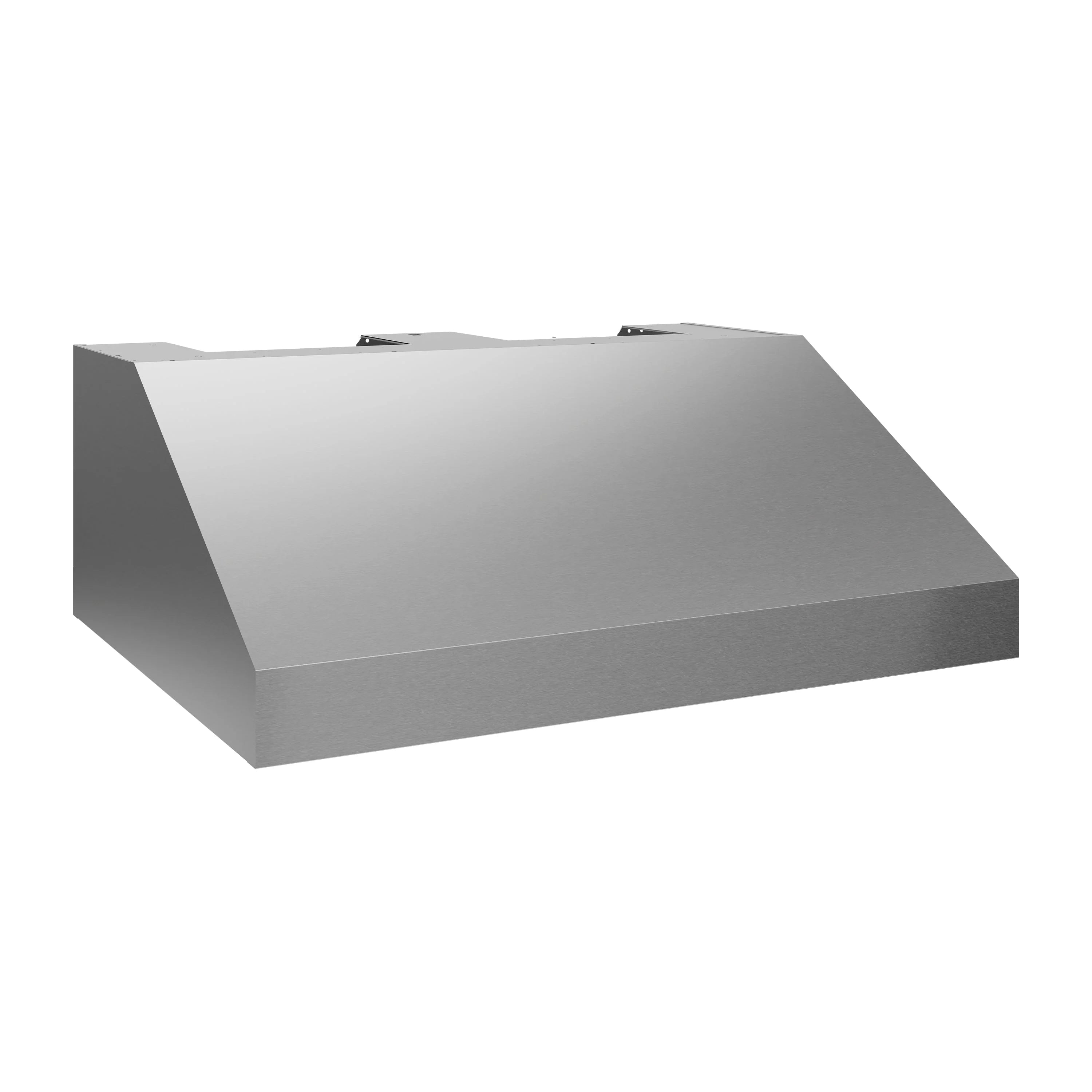Outdoor grill hood stainless steel housing with sloped sides