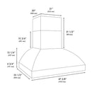 ZLINE 48-Inch Wall Mount Outdoor Grill Hood in Stainless Steel (GOW2-48)