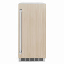 ZLINE 15-Inch Touchstone Clear Cube Ice Maker with Drain Pump and Panel Ready Door (ICCDP-15)