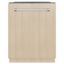 ZLINE 24-Inch Monument Series 3rd Rack Top Touch Control Dishwasher in Custom Panel Ready with Stainless Steel Tub, 45dBa (DWMT-24)