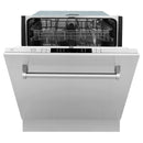 ZLINE 24-Inch Dishwasher in Satin Stainless Steel with Traditional Handle (DW-SN-H-24)