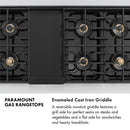 ZLINE Autograph Edition 48-Inch Paramount Gas Rangetop with 8 Burner DuoPro™ Cooktop in Stainless Steel and Matte Black Accents (PSRTZ-48-MB)