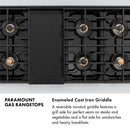 ZLINE Autograph Edition 48-Inch Paramount Gas Rangetop with 8 Burner DuoPro™ Cooktop in Stainless Steel and Polished Gold Accents (PSRTZ-48-G)