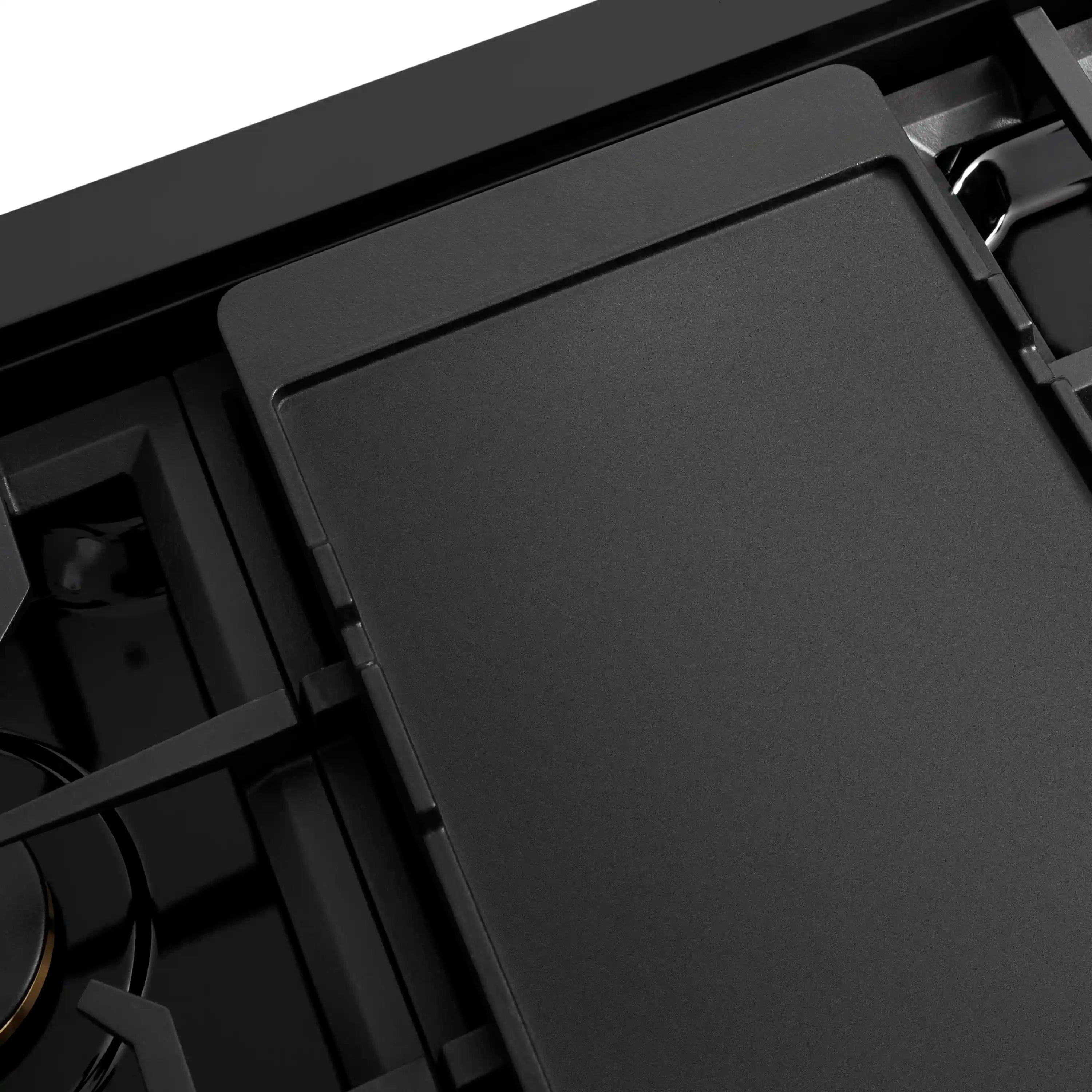 ZLINE Paramount black flat griddle plate insert for gas rangetop