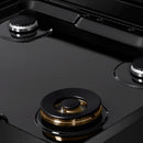 ZLINE Paramount 30-Inch Gas Rangetop with 4 Burners and Porcelain Cooktop in Black Stainless Steel (SRTB-30)