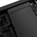 ZLINE Paramount 48-Inch Gas Rangetop with 8 Burners and Porcelain Cooktop in Black Stainless Steel (SRTB-48)
