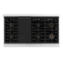 ZLINE Paramount 48-Inch Gas Rangetop with 8 Brass Burners and Porcelain Cooktop in Satin Stainless Steel (SRTS-BR-48)