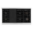 ZLINE Autograph Edition 48-Inch Paramount Gas Rangetop with 8 Burners and Porcelain Cooktop in Satin Stainless Steel with Champagne Bronze Accents (SRTSZ-48-CB)