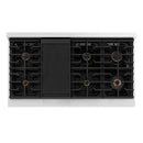 ZLINE Autograph Edition 48-Inch Paramount Gas Rangetop with 8 Burners and Porcelain Cooktop in Satin Stainless Steel with Polished Gold Accents (SRTSZ-48-G)