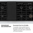 ZLINE Paramount 48-Inch Gas Rangetop with 8 Burners and Porcelain Cooktop in Stainless Steel (SRT48)