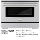 ZLINE Autograph Edition 36-Inch 5.2 cu. ft. Paramount Dual Fuel Range with 6 Burner DuoPro™ Cooktop and Electric Convection Oven with White Matte Door and Champagne Bronze Accents (PSDRZ-WM-36-CB)