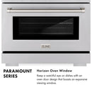 ZLINE 30-Inch 4.2 cu. ft. Paramount Dual Fuel Range with 4 Burner DuoPro™ Cooktop and Electric Convection Oven with White Matte Door (PSDR-WM-30)