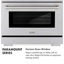 ZLINE Autograph 36-Inch Paramount DuoPro Gas Range in Black Stainless Steel with Champagne Bronze Helix Handle (PSGRBZ-36-KCB)