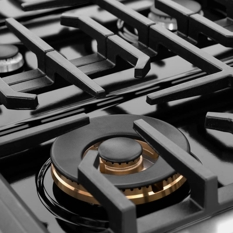 ZLINE Paramount 36-Inch Gas Rangetop with 6 Burners and Porcelain Cooktop in Stainless Steel (SRT36)