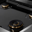 ZLINE Autograph Edition 30-Inch Paramount Gas Rangetop with 4 Burners and Porcelain Cooktop in Stainless Steel with Matte Black Accents (SRTZ-30-MB)