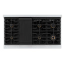 ZLINE Autograph Edition 48-Inch Paramount Gas Rangetop with 8 Burners and Porcelain Cooktop in Stainless Steel with Polished Gold Accents (SRTZ-48-G)