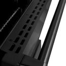 ZLINE 4-Piece Appliance Package - 48-Inch Gas Range, Refrigerator, Convertible Wall Mount Hood, and Microwave Oven in Black Stainless Steel (4KPR-SGRBRH48-MWO)