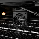 ZLINE Autograph Edition 30 in. 4.2 cu. ft. Paramount Gas Range with 4 Burner DuoPro™ Cooktop and Convection Gas Oven in Black Stainless Steel and Champagne Bronze Accents (PSGRBZ-30-CB)