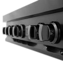 ZLINE 3-Piece Appliance Package - 36-Inch Rangetop, Double Wall Oven, and Convertible Wall Mount Range Hood in Black Stainless Steel (3KP-RTBRH36-AWD)