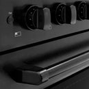ZLINE 30-Inch 4.2 Cu. Ft. Paramount Induction Range with 4 Element Cooktop and Electric Convection Oven in Black Stainless Steel (SINRB-30)