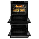 ZLINE 3-Piece Appliance Package - 30-Inch Rangetop, Over-the-Range Microwave Oven, and  Double Wall Oven in Black Stainless Steel (3KP-RTBOTRH30-AWD)