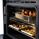 ZLINE 3-Piece Appliance Package - 36 in. Rangetop, Wall Oven, & Wall Mount Range Hood in Black Stainless Steel