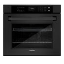 ZLINE 3-Piece Appliance Package - 48 in. Rangetop, 30 in. Wall Oven, & Premium Hood in Black Stainless Steel