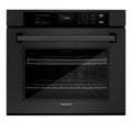 ZLINE 30-Inch Professional True Convection Single Wall Oven with Air Fry and Self Clean in Black Stainless Steel (WASB-30)