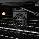 ZLINE Designer 36-Inch 5.2 Cu. Ft. Paramount Gas Range with 6 Burner Cooktop in Black Satin with Black and Champagne Bronze Helix Handle (SGRBSZ-36-MBCB)