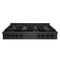 ZLINE 48-Inch Paramount Gas Rangetop with 8 Burners and Porcelain Cooktop in Black Satin Stainless Steel (SRTBS-48)