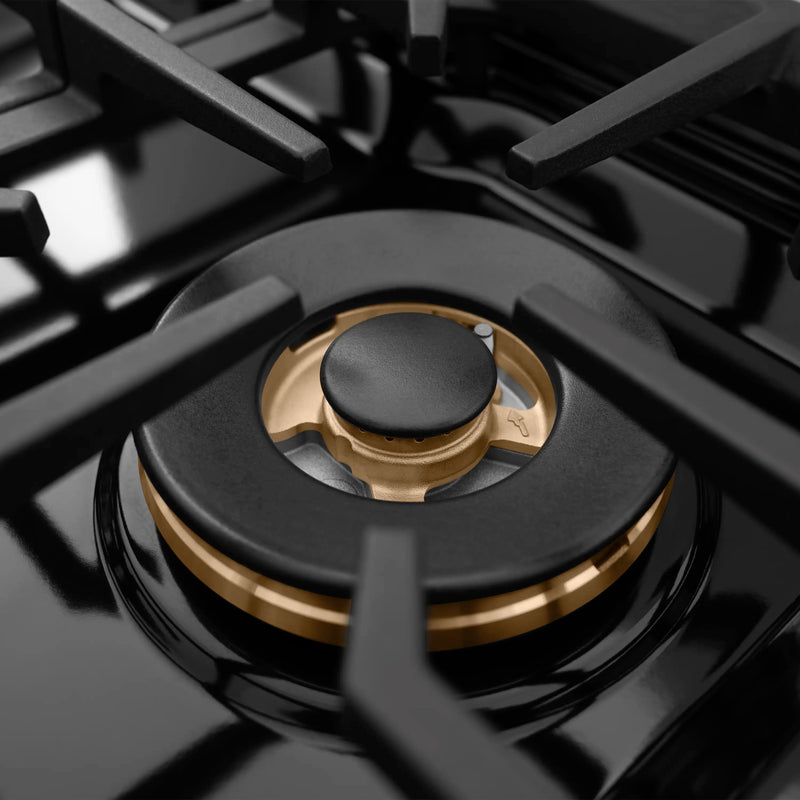 ZLINE 30-Inch Paramount Gas Rangetop with 4 Burner DuoPro™ Cooktop in Black Satin Stainless Steel (PSRTBS-30)