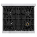ZLINE 30-Inch Porcelain Gas Stovetop with 4 Gas Burners and Griddle (RT-GR-30)