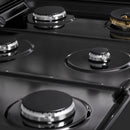 ZLINE 36 in. Classic Gas Rangetop with 6 Burners and Porcelain Cooktop in Black Stainless Steel (RTB2-36)