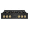 ZLINE Autograph Edition 36-Inch Porcelain Rangetop with 6 Gas Burners in Black Stainless Steel and Champagne Bronze Accents (RTBZ-36-CB)