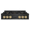 ZLINE Autograph Edition 36-Inch Porcelain Rangetop with 6 Gas Burners in Black Stainless Steel and Gold Accents (RTBZ-36-G)
