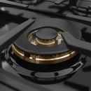 ZLINE Autograph Edition 30-Inch Porcelain Rangetop with 4 Gas Burners in Stainless Steel and Champagne Bronze Accents (RTZ-30-CB)