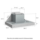 ZLINE 28-Inch 500 CFM DuraMount Wall Mount Range Hood Insert in Stainless Steel (683-28)