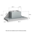 ZLINE 40-Inch 700 CFM DuraMount Wall Mount Range Hood Insert in Stainless Steel (683-40)