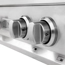 ZLINE 3-Piece Appliance Package - 36-Inch Rangetop, Wall Mount Range Hood, Double Wall Oven in Satin Stainless Steel (3KP-RTSRH36-AWD)