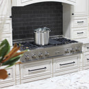 ZLINE 48-Inch Porcelain Rangetop In Satin Stainless Steel With 7 Brass Burners (RTS-BR-48)
