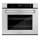 ZLINE 30 in. Professional True Convection Single Wall Oven with Air Fry and Self Clean in Satin Stainless Steel (WASS-30)